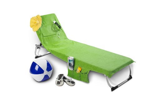 Strandtasche oder Strandtuch Beachbag Kiwi Gartenliege Strandliege Liegenbezug mit Taschen und Nackenöffnung für Nackenrolle ! Das Original !