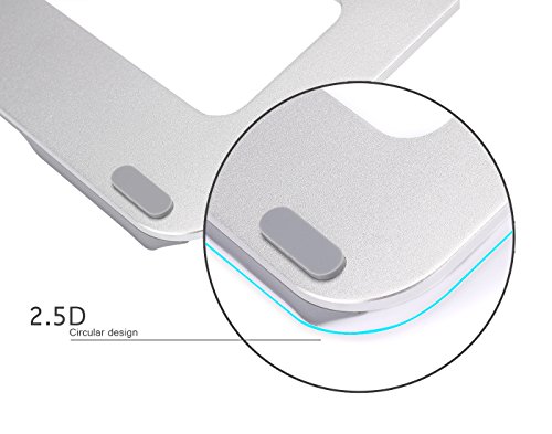 Faltbarer Laptop Ständer, J-Bonest Universal Aluminium Laptop-Standplatz Notizbuch-Kühlen Ergonomischer Komfortabler Notebook Halterung Leichtklapp Computer Halter für 11-15 Zoll (Faltbar) - 4