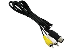 OSTENT AV RCA Audio Video TV Adapter Cable Compatible for Sega Genesis 1 Mega Drive Master System