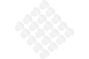 ‎QUARKZMAN QUARKZMAN Silikon-Schnappverschluss-Lochstopfen Gummipaneel-Dichtungsabdeckung flach für Küchen-Gummischotts wasserdichte Dichtungsstopfen 6 mm Durchmesser Transparent, 20er Set