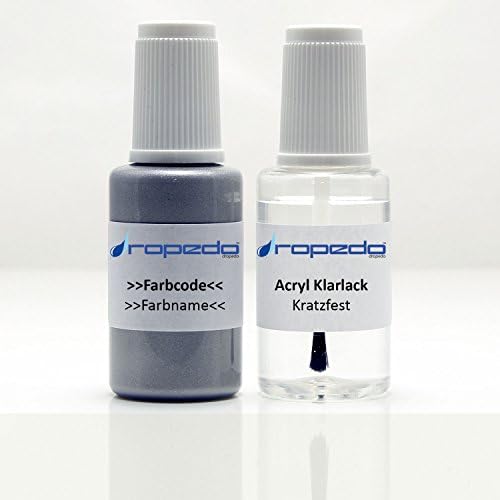 Paint pen set for Alfa Romeo 565 A Grigio Argento Alfa 20ml + Clear Varnish 20ml