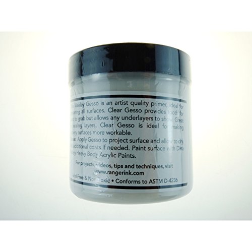 Ranger MDM46424 4 Ounce, Clear Gesso Grundierung, Glass, Synthetic Material, durchsichtig/weiß, 6.4 x 6.4 x 7 cm - 2