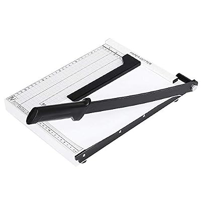 Voluker Massicot A4 30,5 cm Coupe Papier 10 Feuilles, Blanc
