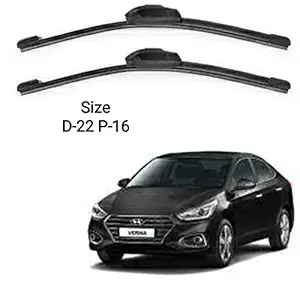 SDR Wiper Blades Compatible for Hyundai Verna fludic 2017-2019 (D-22 P-16)
