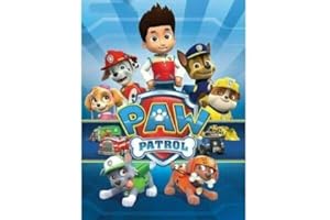 HUANNY Kit de peinture diamant 5D à faire soi-même pour adultes et enfants, peinture à strass ronde avec strass, point de croix, art diamant et points (Pat' Patrouille / 30,5 x 40,6 cm)