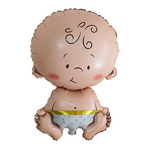 WINOMO It’s A Boy Taufe Dekoration Luftballons Baby Füßchen Blau Helium Folienballons 4 Stück - 3