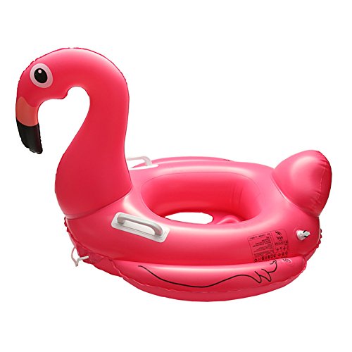 small inflatable flamingo