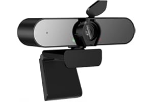 bestyks Full HD 1080P Webcam mit Mikrofon, Webcam mit automatischer Lichtkorrektur, manueller Zoom, Rauschunterdrückung, USB Computer-Kamera, für OSX10.6 + Microsoft Windows XP/7/8/10