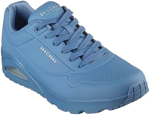 Skechers Uno Stand On Air, Scarpe da ginnastica Uomo, Denim Durabuck Mesh, 46 EU
