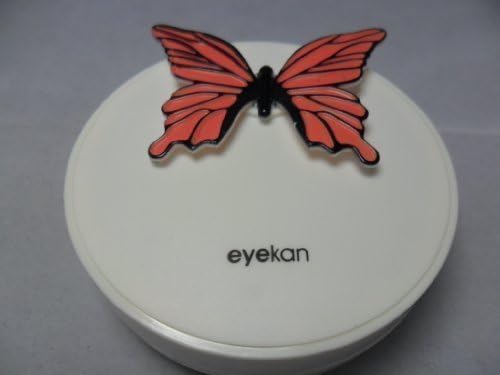 Butterfly &amp; Flowers Coloured Contact Lens Kits - (Red Butterfly)