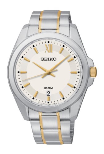 Seiko Herren-Armbanduhr XL Metallband Analog Quarz Edelstahl beschichtet SGEG63P1 Seiko Herren-Armbanduhr XL Metallband Analog Quarz Edelstahl beschichtet SGEG63P1