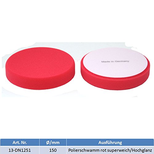 Preisvergleich Produktbild MARETeam® Universal Polierschwamm 150 mm weiß / rot