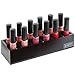 Beautify 3pc Acrylic Cosmetic Organiser Stand Set for Makeup, Accessories & Toiletries - Black
