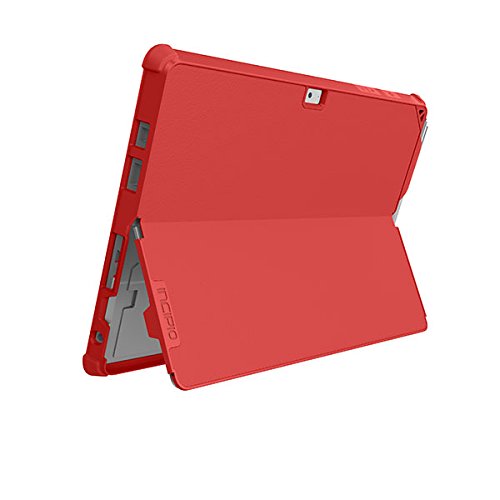 Incipio Feather Hybrid Hülle für Microsoft Surface 3 – von Microsoft zertifizierte, extrem stabile Schutzhülle mit Kickstand Kompatibilität und Stifthalter – rot - 2