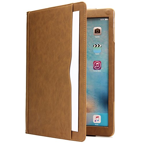 Original Urcover® Tasche Smart Cover iPad Pro 12.9 Zoll ( 2015 /2016 Version) Schutz Hülle Case [Sleep / Wake Funktion] und inkl Displayschutzfolie & Zubehör | Dunkel Braun - 6