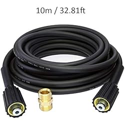 KKmoon Rallonge de tuyau pour nettoyeur haute pression avec connecteur M22 femelle vers mâle 10 m