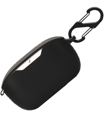 Geiomoo Silicone Case For JBL Tune Buds, Protective Cover With Carabiner (Red - View #13