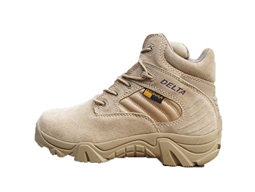 Haiyinqux Men Military Boots Quality Special Force Tactical Desert Combat Ankle Boats Army Work Shoes