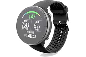 Shieranlee Elastyczny silikonowy zamiennik paska do zegarka, kompatybilny z paskiem Polar Vantage M