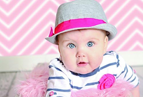 Ella Bella Photography Backdrops Pink Chevron 1.22 x 3.65m (4ft x 12ft)
