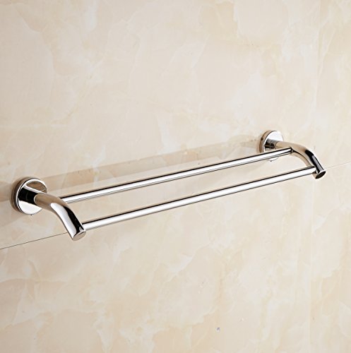 Aothpher- SUS 304 Edelstahl Handtuchhalter, verchromt, 50cm, Wandmontiertes Badezimmer Handtuchhalter & -stangen