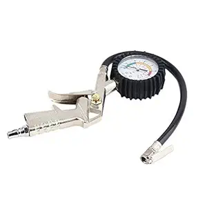 Brezleen Air Tire Inflator with Dial Gauge Compressor for Vehicles Cars Bicycle