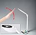 Produktbild YLJYJ LED Schreibtischlampe mit kabelloser Ladestation Dimmbare Tischlampe Arbeitslampe mit 10 Helligkeitsstufen 3 Farbtemperaturen Tischlampe USB Wireless Charger für iPhone, Samsung Galaxy, Huawei