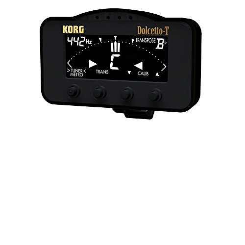 KORG Dolcetto AW-3T, Clip-On Stimmgerät / Tuner und Metronom für Trompete und Posaune, schwarz