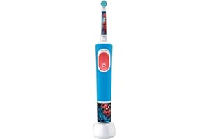 ‎ORAL-B Oral-B Elektryczna szczoteczka do zębów dla dzieci Pro Kids, Spider-Man Marvel, 1 miękka szczotka, timer i wibracje, akumulator do ładowania, 4 naklejki, od 3 lat