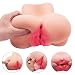 Produktbild gffei Muschi Masturbator Sexspielzeug 3D Gummimuschi Realistische Masturbatoren Männer Lifelike Erotik-Sexspielzeug Männer Pussy Ass Silicone Vagina Masturbieren Mann Mit Extra Eng Vagina und Anal