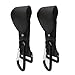 NUOLUX Pram Clip Pushchair Stroller Metal Hanging Clip Hooks 2pcs (Black)