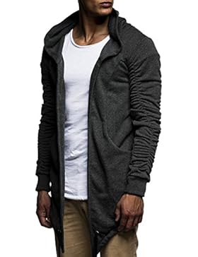 LEIF NELSON Herren Sweatjacke Jacke Freizeitjacke LN1032