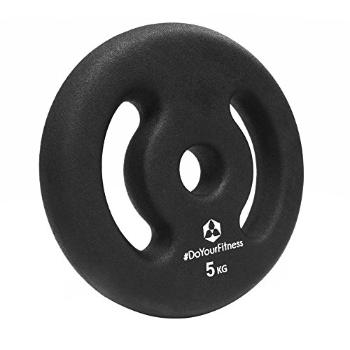 2x Hantelscheiben aus 100% Gusseisen in 1kg 2kg 3kg 4kg 5kg / farblich codiert je nach Gewichtsklasse! 30/31mm Bohrung mit bunten Neoprenüberzug zur Dämpfung. Variable Einsatz als Gewichte bzw. Hanteln ideal für Langhantel oder Kurzhantel - 2