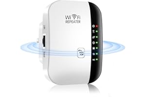 KURUI WiFi Booster 300Mbps WiFi Extender Booster with Ethernet Port, Covers Up to 3650 Sq.ft and 35 Devices, 2.4GHz, WiFi Range Extender for Any Routers, GJ2025