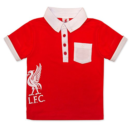 Liverpool FC Official Football Gift Baby Boys Polo Shirt Red 2-3 Years