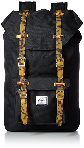 Herschel Herren Rucksack Little America Mid-Volume - Black/Tortoise Shell