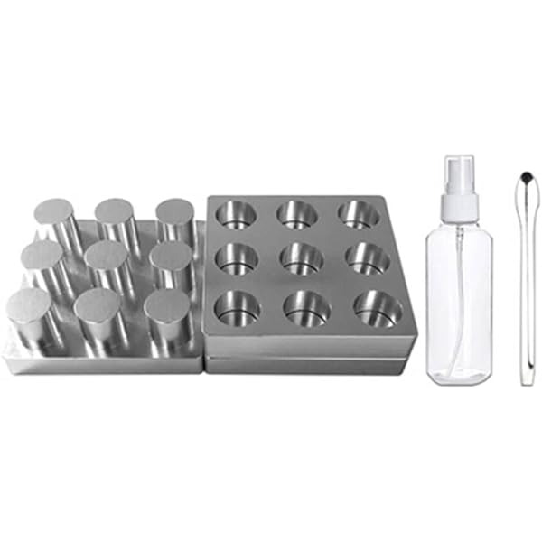 Stampo Manuale Per Compresse - 25 Fori Da 12mm, Lega Alluminio, Per Polveri Medicinali