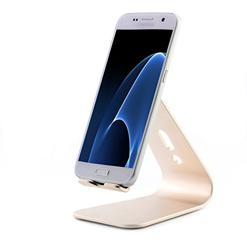 Universal Aluminium Smartphone Handy Tablet Ständer Alu Handy Halter Samsung, Nokia , Apple, HTC und viel mehr … ScorpioCover Variante 2 gold - 3