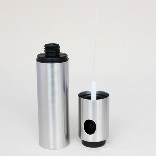 hwsky Öl Sprayer Flasche – PREMIUM Edelstahl Backen Öl Pot kann Pumpspender – Olive Mist Sprühen Pumpe Flasche Topf – Beste Küche Kochen Werkzeug für Nudeln, Pfannen, Grills und BBQ, 135 ml - 2