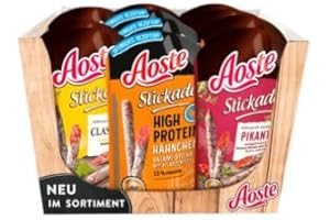 Aoste Stickado Salami Mix 3-fach sortiert, 12er Pack (12 x 70g)