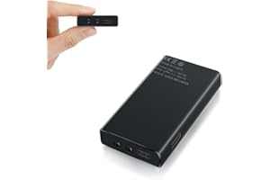 TDW 64GB Registratore Vocale Professionale con Attivazione Vocale, 2500mAh Registratore Audio con Durata Della Batteria di 288 ore e 365 Giorni in Standby - Portatile Magnetico USB