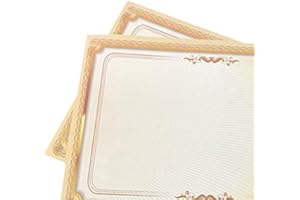 Toyvian 20pcs Award Certificates Certificats vierges A4 Papier