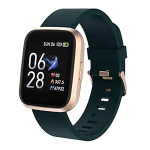 Crossbeats Ignite Full Touch 1.4 inch Smart Watch Metal Body 10 Days Battery Life with 24*7 Heart Rate Monitoring IP68 Waterproof with Blood Oxygen, Fitness, Sports & Sleep Tracking (Desert Gold)