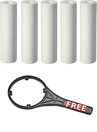 MG WATER SOLUTION PP Water Spun Filter Sediment Solid Cartridge 5 Micron Candle for All RO Water Purifier