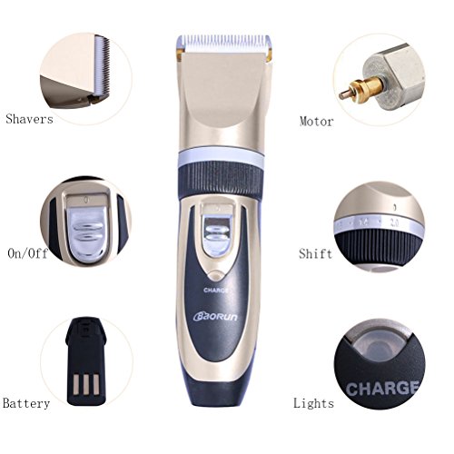 Vicloon Trimmer Elektrischer Profi Haarschneider mit 4 Aufsätzen Haarschneidemaschine ideal für Friseur Salon - 5