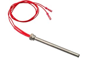 TopHomer Encendedor de encendido Hot Rod, 220 V 300 W, estufa de pellets de madera, elemento de encendido, tubo calentador de 140 mm para dispositivo de calefacción (rosca M16, paso de 1,5 mm)