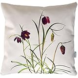 Schachbrettblumen Kissen, Kissenbezug, 40x40cm, Baumwolle