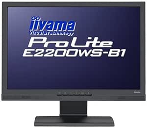 Iiyama Prolite E2200WS-B1U 55,9 cm (22 Zoll) Wide Screen TFT Monitor DVI schwarz/anthrazit (Kontrast 1000:1, 5 Ms Reaktionszeit)