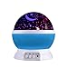 Produktbild Sternenhimmel Projektor ICOCO 360 Grad 4 LED-Korne Romantische Nacht Lampe Tischlampe drehbar Sterne Projektionslampe für Haus, Schlafzimmer, Kinder Zimmer, Weihnachten, Hochzeit, Geburtstag (Blau)
