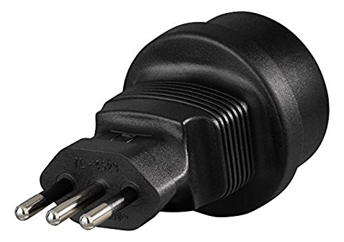 Hama Reisestecker Italien Typ L (Adapter für Tunesien, Chile, Kuba, Malediven u.v.m.) für Geräte mit deutschem Schutzkontaktstecker, Euro- oder Konturenstecker - 4